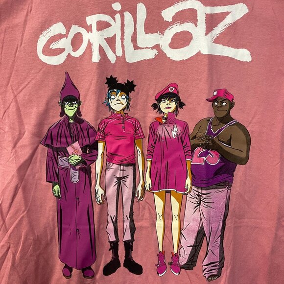Gorillaz Cracker Island Standing Group T-Shirt XL - Picture 2 of 4